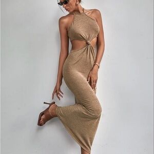 SHEIN Halter Maxi Dress